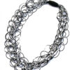 Rosalba Galati Tejers PVC Necklace BlackWhite