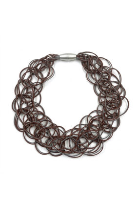 Rosalbagalati Tejers PVC Necklace CopperGrey