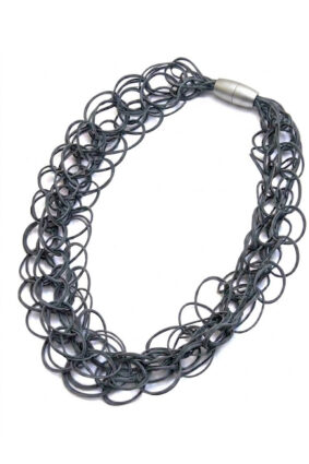 Rosalbagalati Tejers PVC Necklace Silver