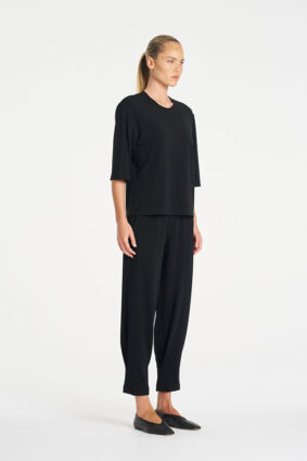 Mela Purdie Jet Pant Black classic tapered travel pants