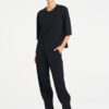 Mela Purdie Jet Pant Black classic tapered travel pants