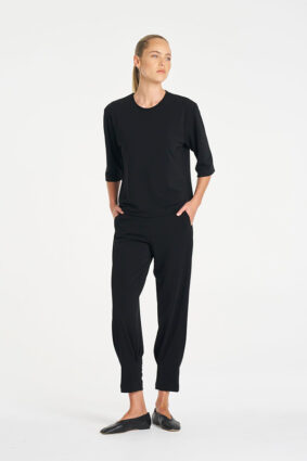 Mela Purdie Jet Pant Black classic tapered travel pants