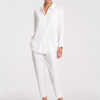 Mela Purdie Single Pocket Shirt in White, a relaxed classic fit women's dress shirt with a front patch pocket.