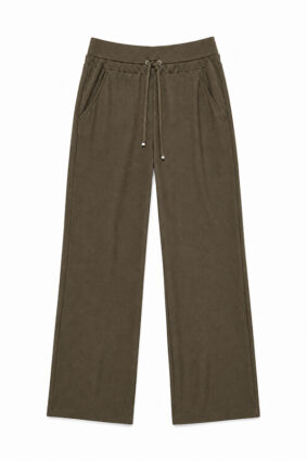 Raffaello Rossi Candice straight leg pants in Minisquare Olivin green print