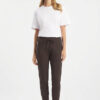 Raffaello Rossi Candy Jogger Pant Chocolate with silver drawstring hardware