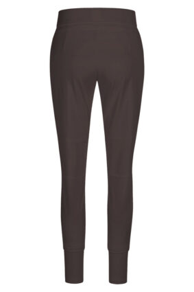 Raffaello Rossi Candy Jogger Pant Chocolate with silver drawstring hardware