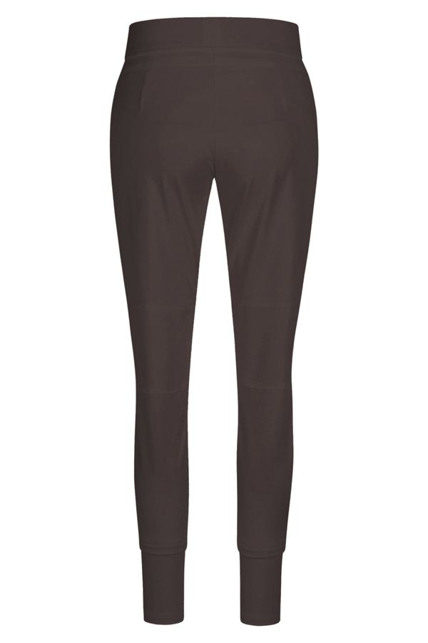 Raffaello Rossi Candy Jogger Pant Chocolate with silver drawstring hardware