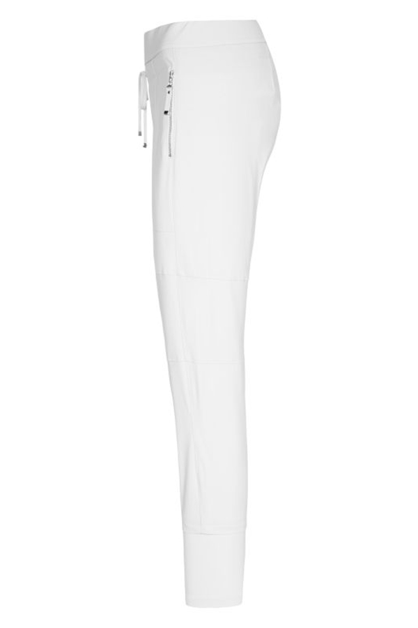 Raffaello Rossi Candy Jogger Pant White in ultra-lightweight high-tech jersey fabric