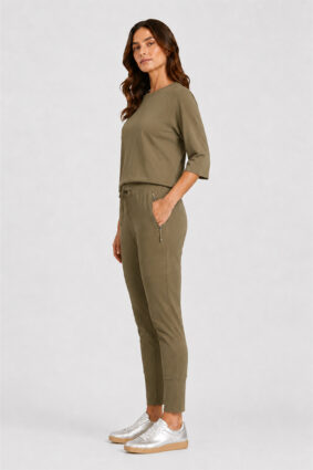 Raffaello Rossi Grazia pants in Dark Forrest