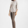 Raffaello Rossi Grazia Top Chalk with classic round neckline and three-quarter raglan sleeves