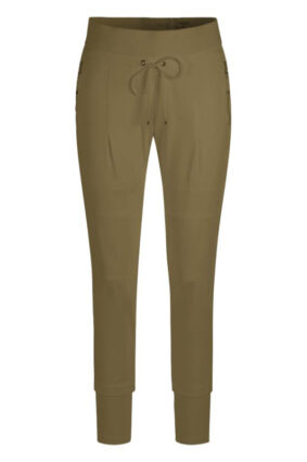 Raffaello Rossi Candy Jogger Pant in Dark Forrest green high tech jersey fabric
