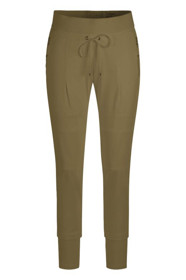 Raffaello Rossi Candy Jogger Pant in Dark Forrest green high tech jersey fabric