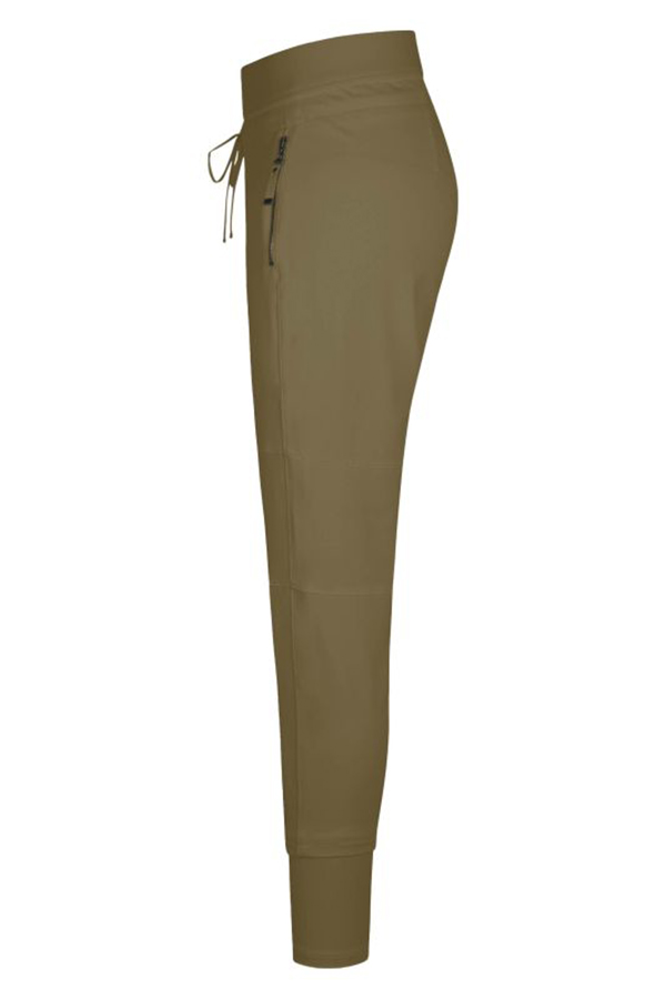Raffaello Rossi Candy Jogger Pant in Dark Forrest green high tech jersey fabric