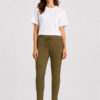 Raffaello Rossi Candy Jogger Pant in Dark Forrest green high tech jersey fabric