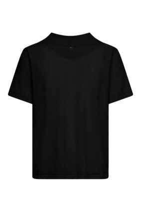 Raffaello Rossi Phina Polo Minisquare Black shirt with technical jersey fabric