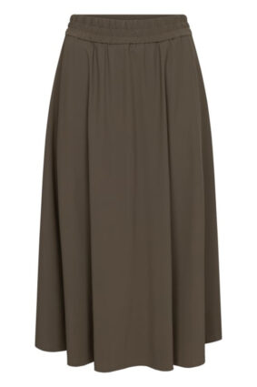 Raffaello Rossi Smea Skirt Olivin with a flowing wide leg silhouette and elastic waistband