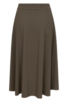 Raffaello Rossi Smea Skirt Olivin with a flowing wide leg silhouette and elastic waistband
