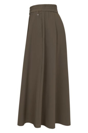 Raffaello Rossi Smea Skirt Olivin with a flowing wide leg silhouette and elastic waistband