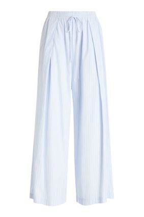 High Lab Sojourn Pant in striped cotton with drawstring waistband and slant pockets
