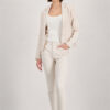 Monari basic blazer jacket in cpg beige with a tailored cut and lapel collar