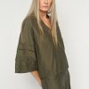 Mos Mosh Aleysa Nile Blouse in Olive Night