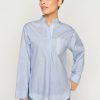 Mos Mosh Bronwyn Stripe Shirt Brnb Blue