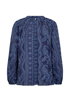 Mos Mosh Gataallo Blouse Crown Blue