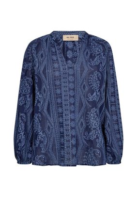 Mos Mosh Gataallo Blouse Crown Blue
