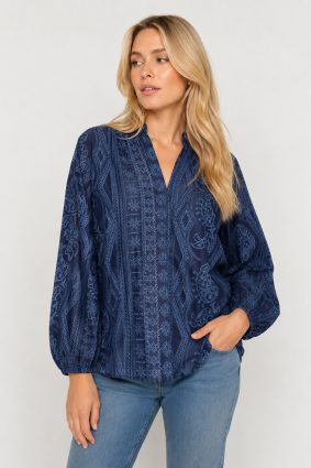 Mos Mosh Gataallo Blouse Crown Blue