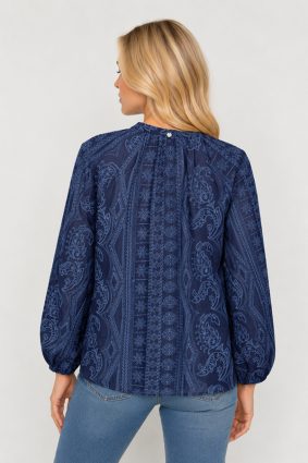 Mos Mosh Gataallo Blouse Crown Blue
