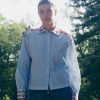 Mos Mosh Osmo Stripey Shirt Brnr Blue