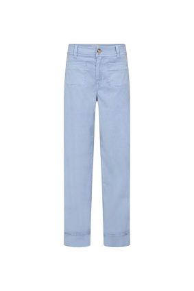 Soey Tenna high-rise wide-leg trouser in burner blue