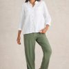 White Stuff Sophie Organic Cotton Shirt in pale ivory