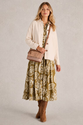 White Stuff Tiggy Crossbody Bag Tan Multi