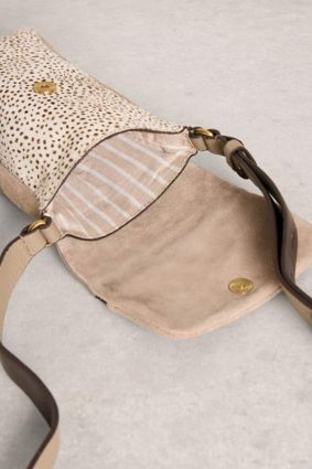 White Stuff Tiggy Phone Bag in natural multi