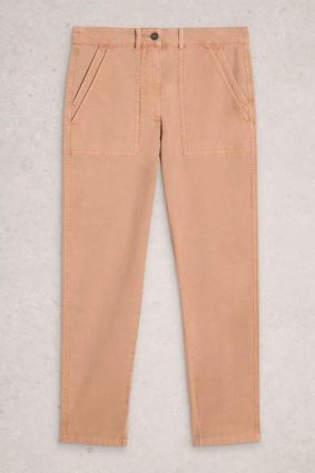 White Stuff Twister Chino Trouser in dark natural