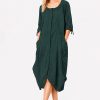 Black Label Dress 3/4 Sleeve Tree featuring 3/4 sleeves with delicate tie accents