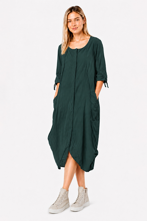 Black Label Dress 3/4 Sleeve Tree featuring 3/4 sleeves with delicate tie accents