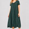 Black Label Dress SS Tree featuring contemporary scoop neckline and comfortable everyday fit