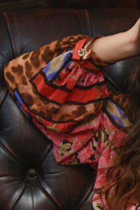 Curate A Fresh Take Blouse Leopard Rose