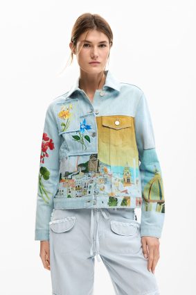 Desigual Amalfi Coat Denim Medium Wash