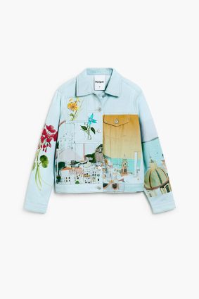 Desigual Amalfi Coat Denim Medium Wash