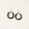 Jolly Venezia Dark Grey Hoop Earrings