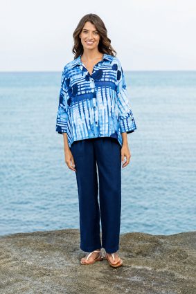 Kokomarina Mirana Pant Navy effortless everyday style with elasticated waistband