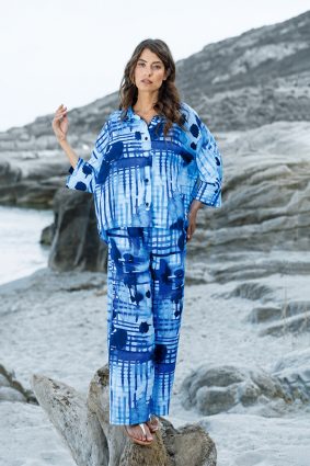 Kokomarina Sora Shirt Original relaxed fit coastal style with three-quarter sleeves