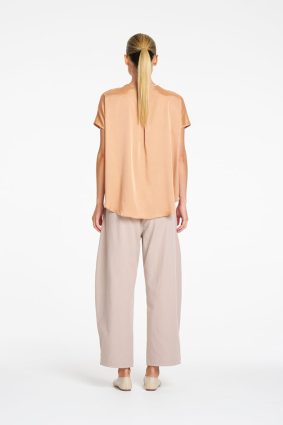 Mela Purdie Fawn Barrel Leg Pant - Relaxed Wide-Leg Fit