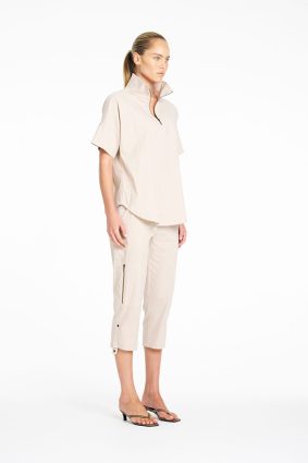 Mela Purdie Half Zip Shirt in Hay