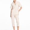 Mela Purdie Half Zip Shirt in Hay
