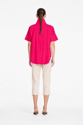 Mela Purdie Half Zip Shirt Raspberry