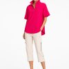 Mela Purdie Half Zip Shirt Raspberry